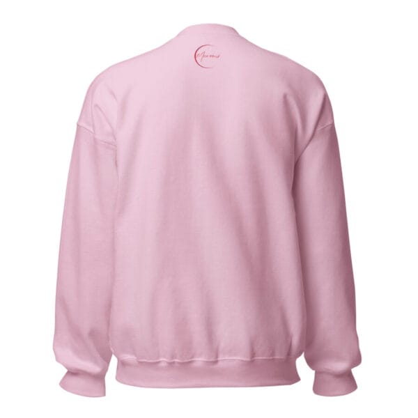 unisex crew neck sweatshirt light pink back 66265f77bcd22
