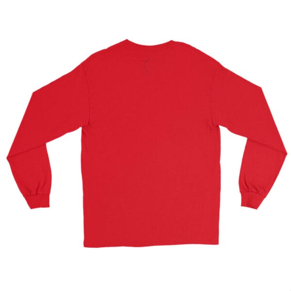 mens long sleeve shirt red back 663290345840f