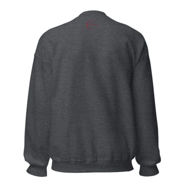 unisex crew neck sweatshirt dark heather back 66327acb7e95d