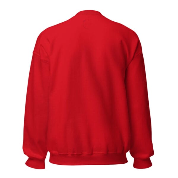 unisex crew neck sweatshirt red back 66327cacf3a25