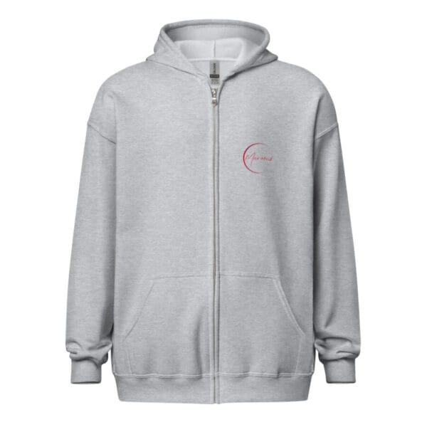unisex heavy blend zip hoodie sport grey front 66327451eca2f