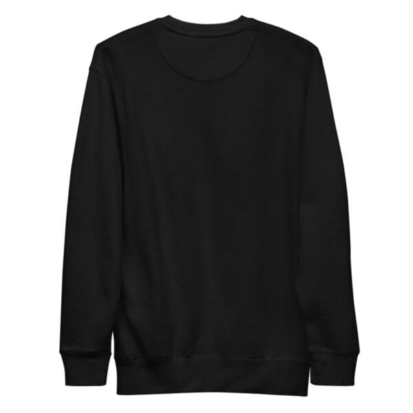 unisex premium sweatshirt black back 664b85c731228