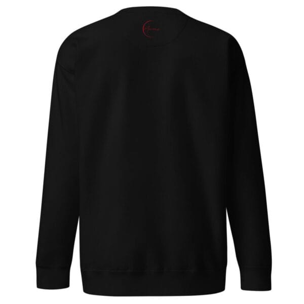 unisex premium sweatshirt black back 664b93a908af8
