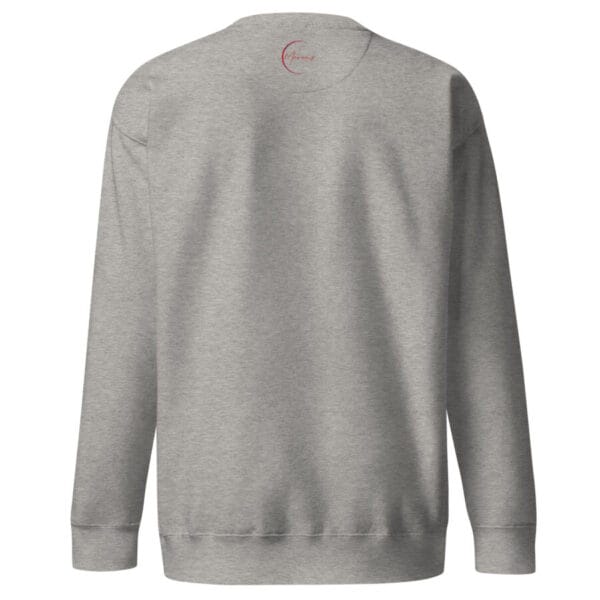 unisex premium sweatshirt carbon grey back 6647c59711ef3