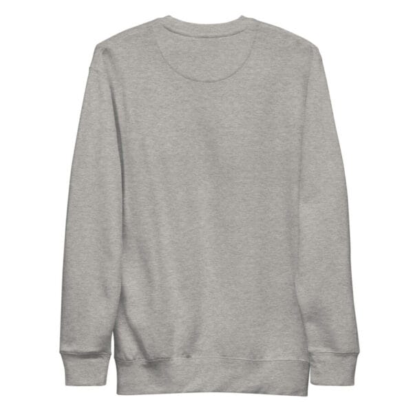 unisex premium sweatshirt carbon grey back 664b85c75680b
