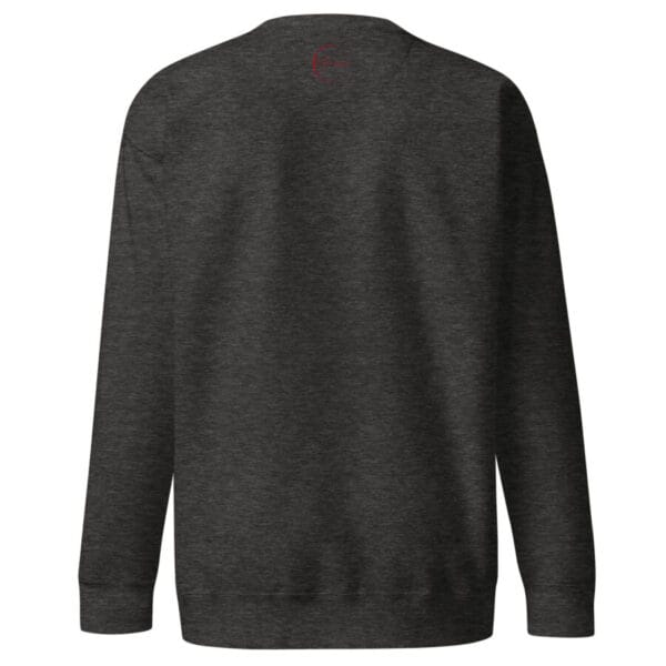 unisex premium sweatshirt charcoal heather back 6647c596d3d60