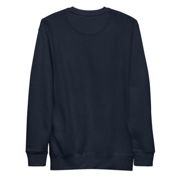 unisex premium sweatshirt navy blazer back 664b85c732d43