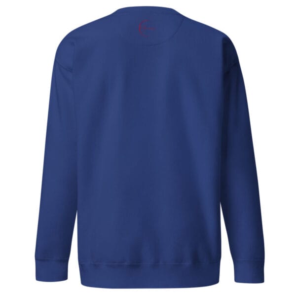 unisex premium sweatshirt team royal back 6647c4b77ec27