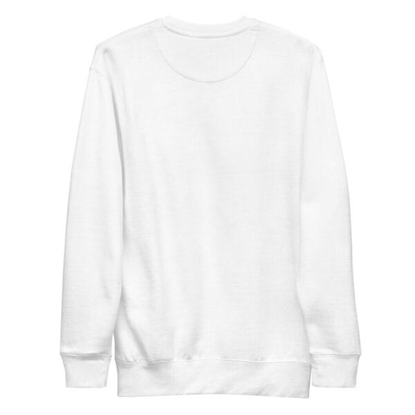 unisex premium sweatshirt white back 664b85c761598