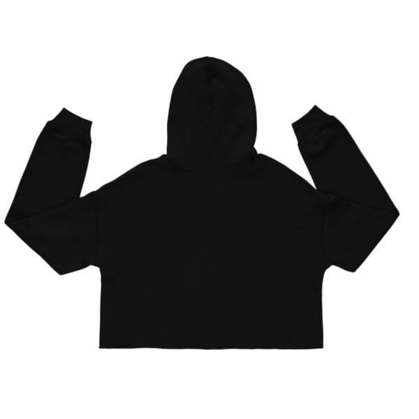 womens cropped hoodie black back 664b90512751c
