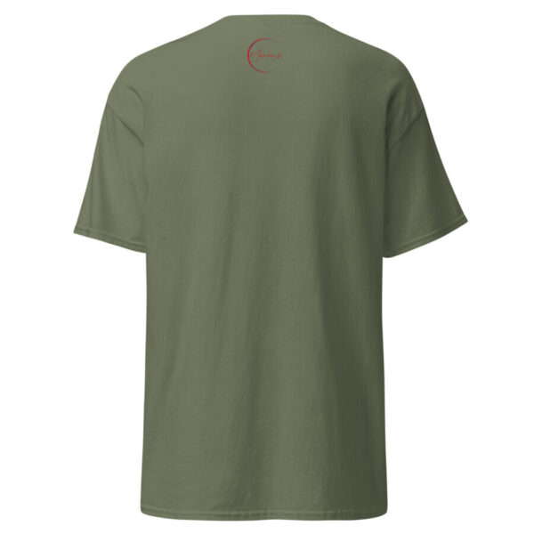 unisex classic tee military green back 6667354933d23