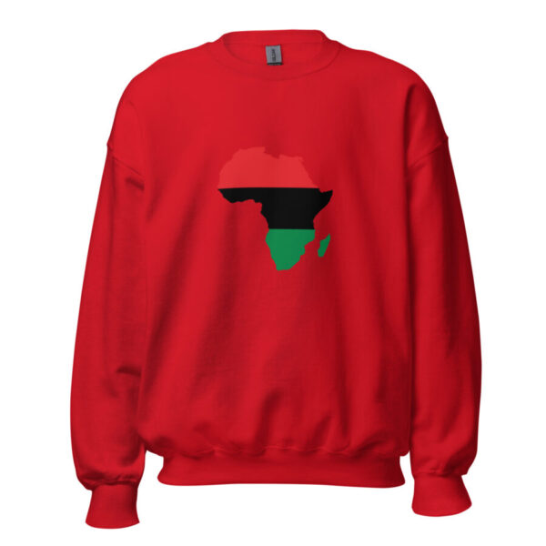 unisex crew neck sweatshirt red front 6671555c00bc9