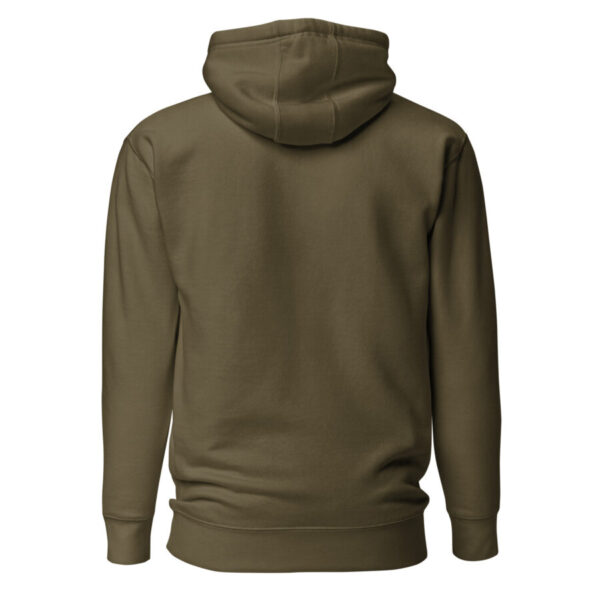 unisex premium hoodie military green back 6667391ed5380