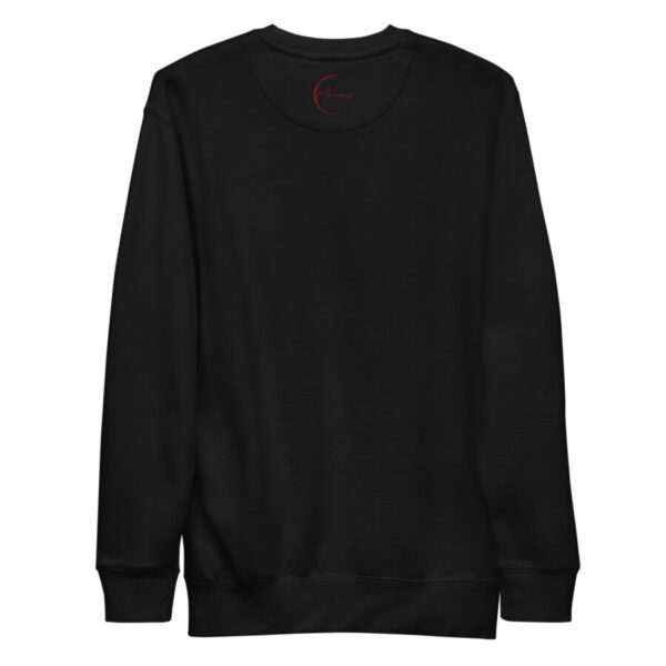unisex premium sweatshirt black back 66673b0d61838