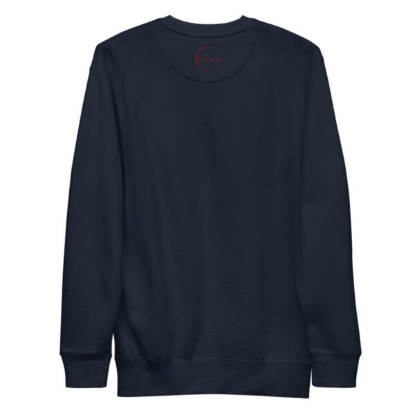 unisex premium sweatshirt navy blazer back 666494c64a255