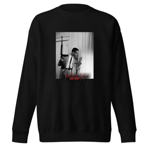 unisex premium sweatshirt black front 668553341475c